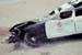 Smached Cop car