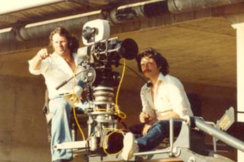 Toby on camera crane