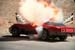 Red Corvette blows up